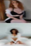Woman looking amateur daintily